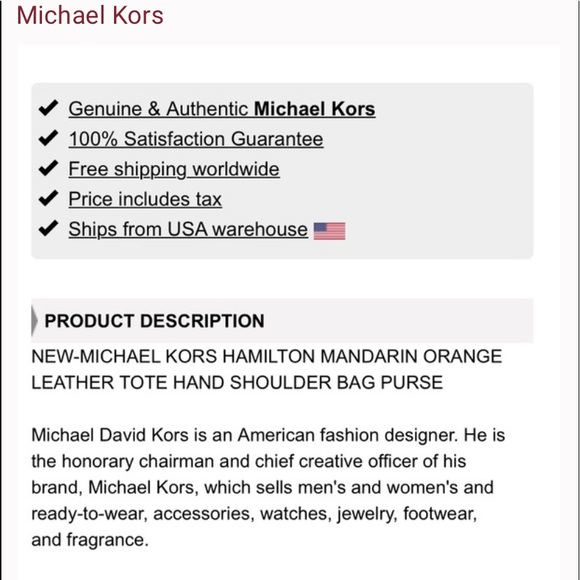 Micheal Kors Hamilton slouchy purse - Picture 5 of 10